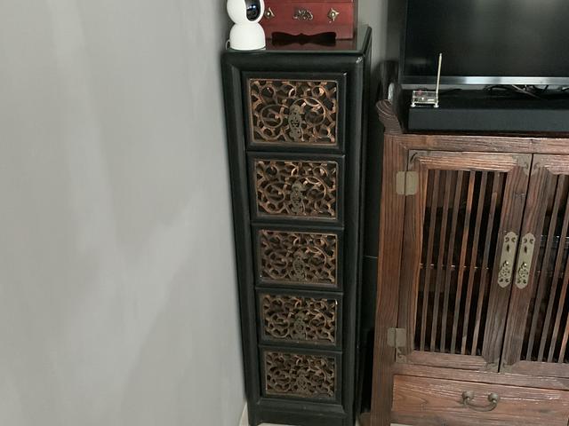 Chinese style Wooden hand painted cabinet