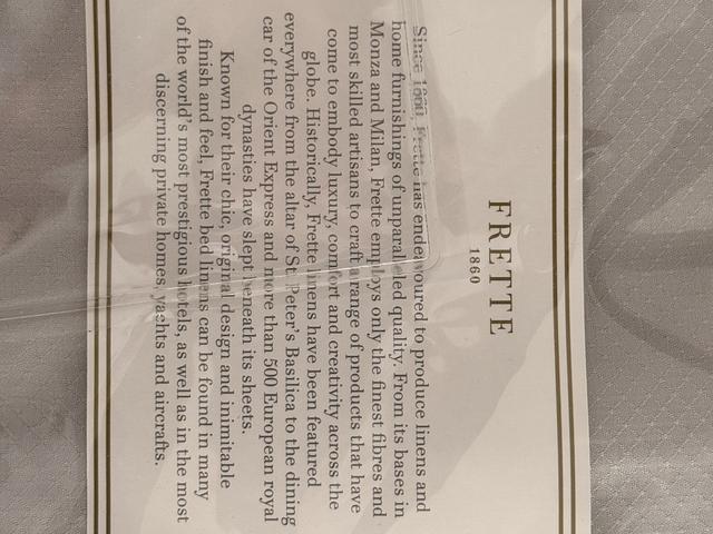 Frette Double/Queen sized sheet set