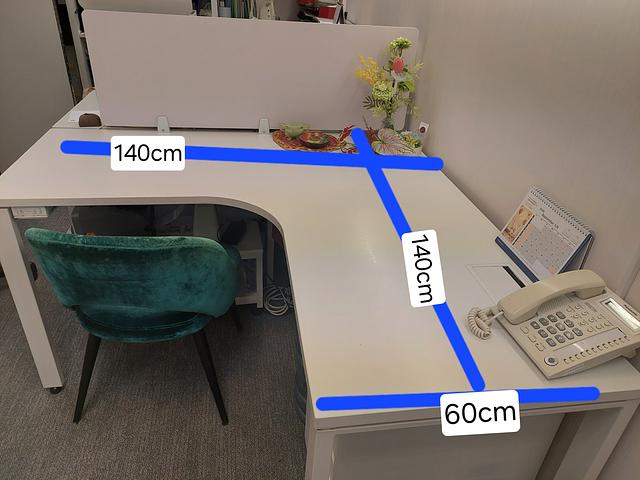 L shape desk