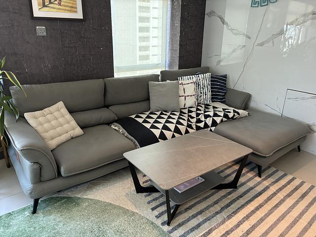L Shape Sofa and Coffee Table Set 