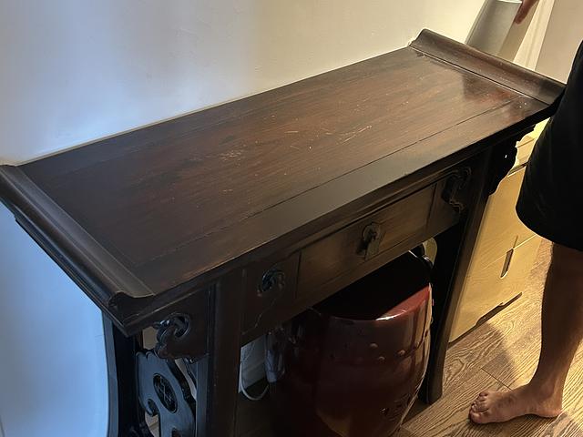 Cabinet nesting table and awning table 