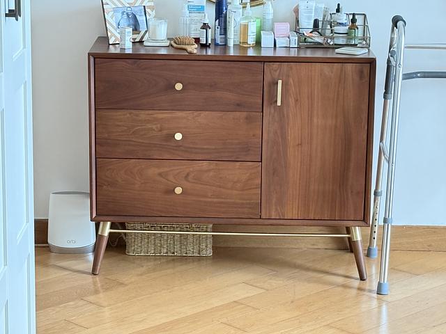 Black American solid walnut cabinet 