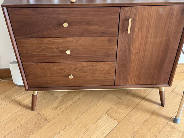 Black American solid walnut cabinet 
