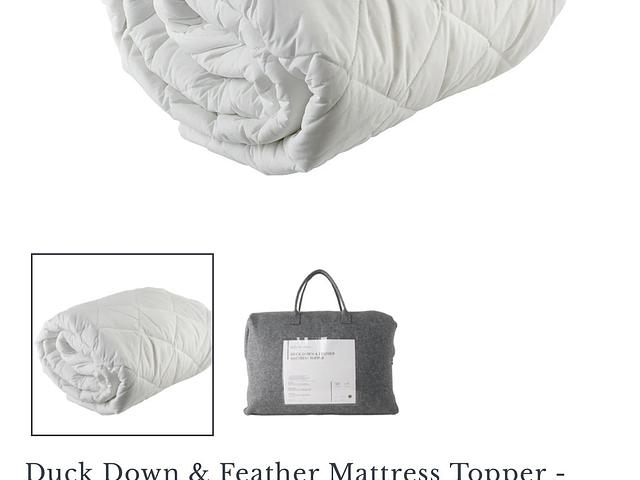 Indigo Duck Down Mattress topper