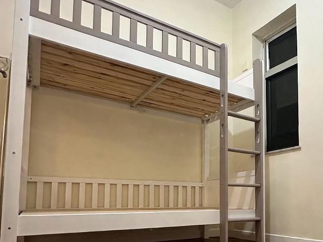 Grey Bunk Bed - Solid Wood - Space Saving