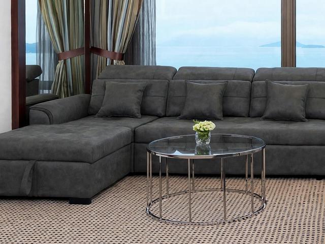 3 Seater L Shape Sofa Bed