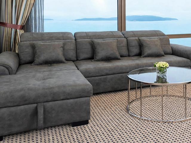 3 Seater L Shape Sofa Bed