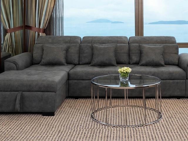3 Seater L Shape Sofa Bed