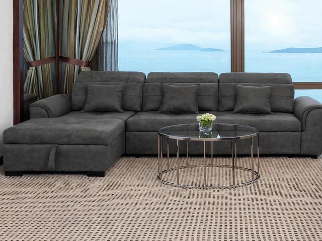 3 Seater L Shape Sofa Bed
