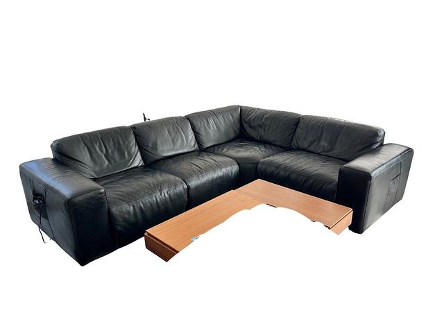 $20K Italian Blk Genuine Leather Electric Footrest