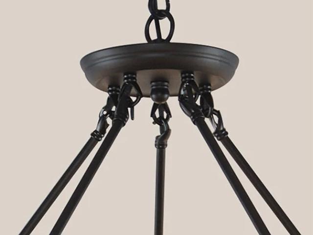 Dimmable Vintage 10-Bulb Chandelier/ Ceiling Light