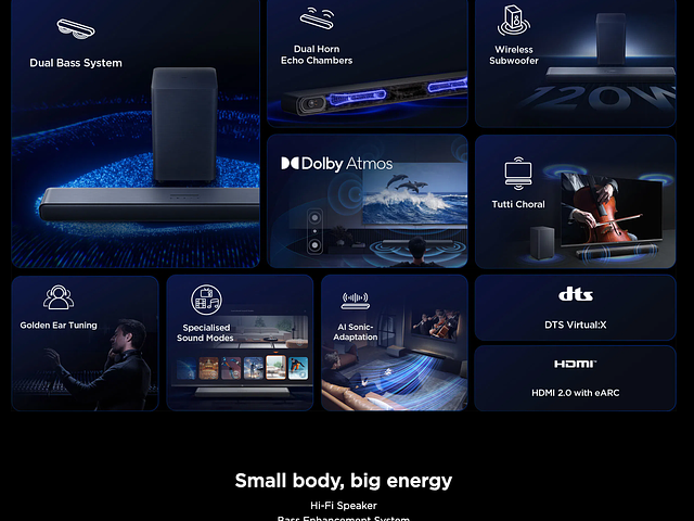 TCL Home Theater Soundbar with Wireless Subwoofer