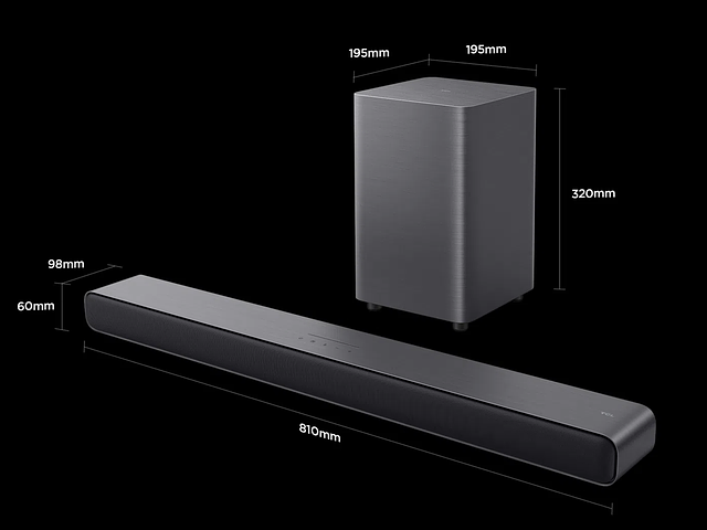 TCL Home Theater Soundbar with Wireless Subwoofer
