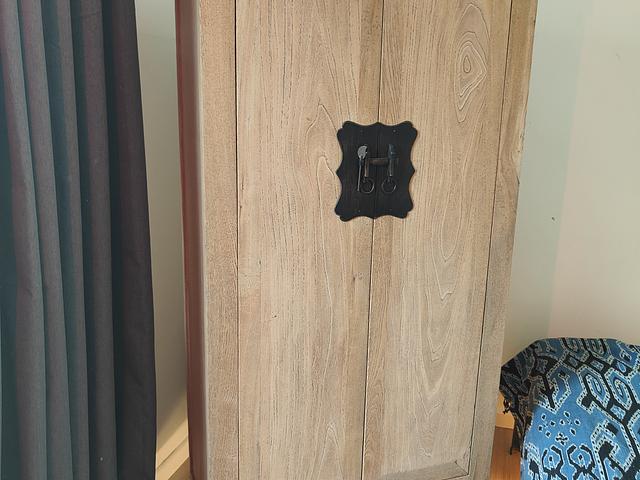 Modern Vintage Chinese Hardwood Wardrobe