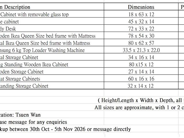 Moving Sale- Home Furnitire and storage cabinets
