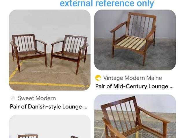 Mid-Century Lounge Chair Solid Wood Spindle Back