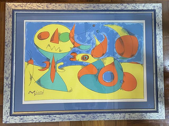 Miro Lithograph - Zephyr Bird