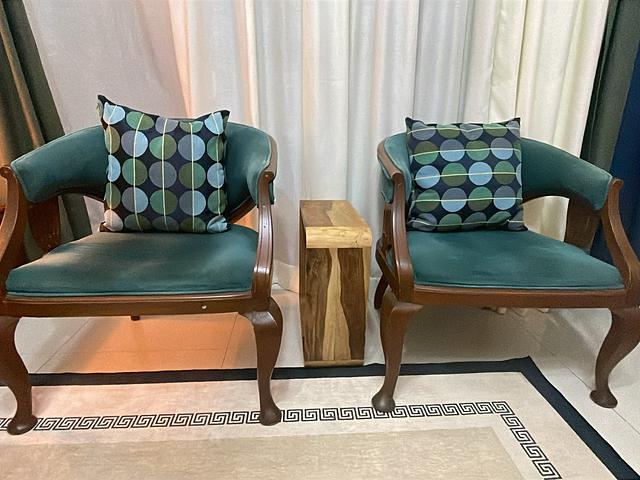 Vintage Barrel Armchair – Burmese Teak