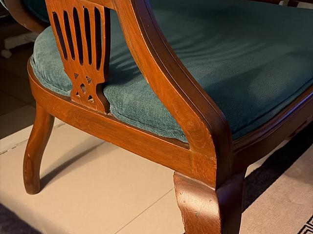 Vintage Barrel Armchair – Burmese Teak