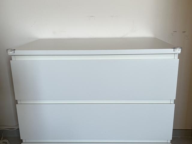 White 3 chest of drawers' storage cabinet