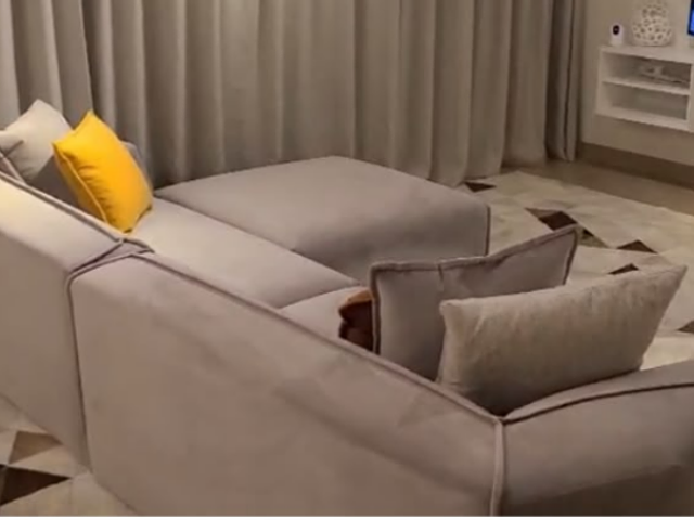 JG Casa KAT-KAT Four Seater Sofa With Ottoman