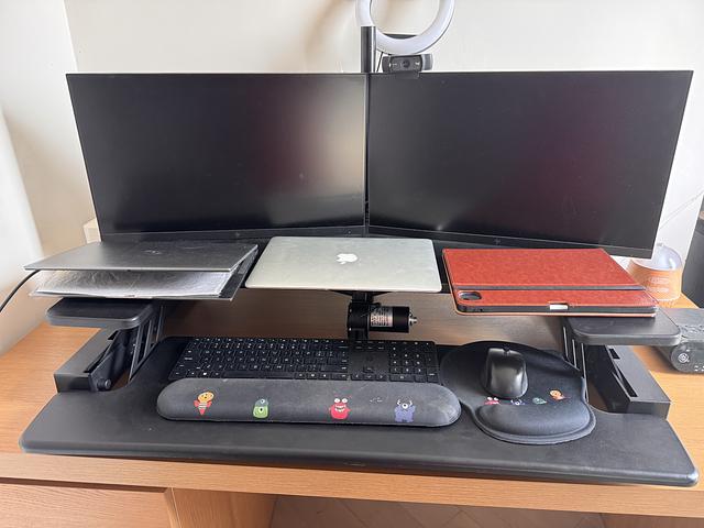 Sit Stand Desk converter and monitor stand