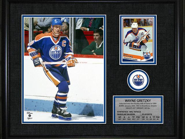 Wayne Gretzky 12.5×15 Photo Card Framed