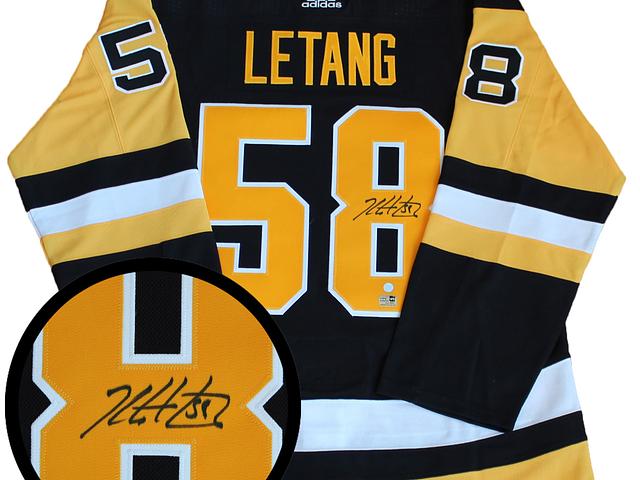 Kris Letang Signed Jersey Unframed