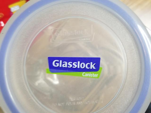 Glass lock storage bottle and Salad bowl set