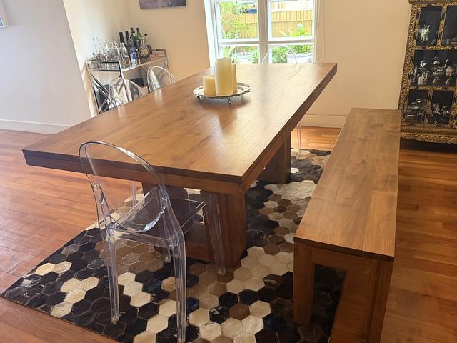 TREE dining table and bench 