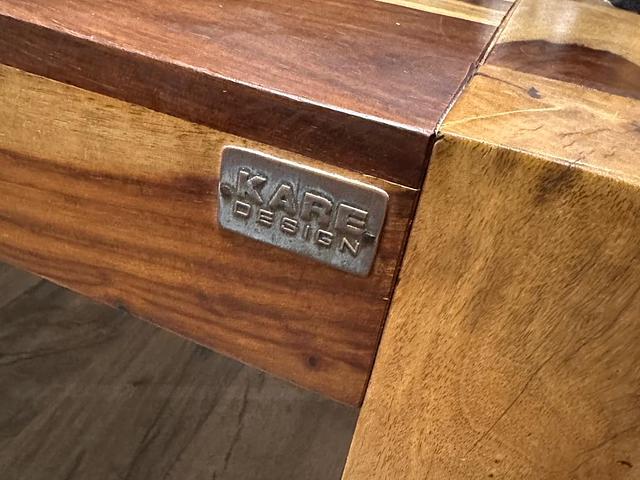 Wooden table and bench