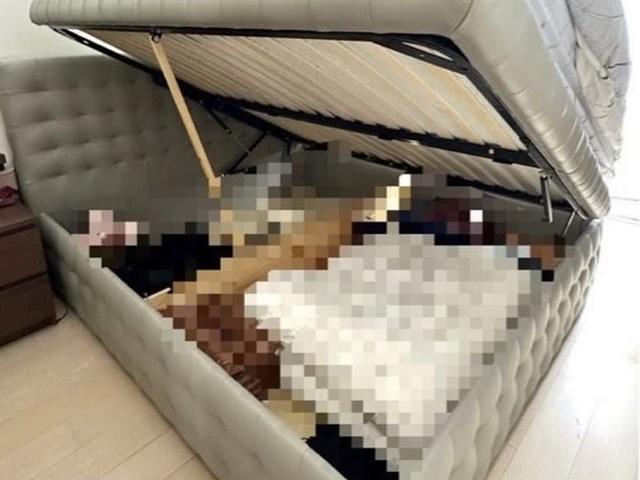King size bed with storage - clearance sale