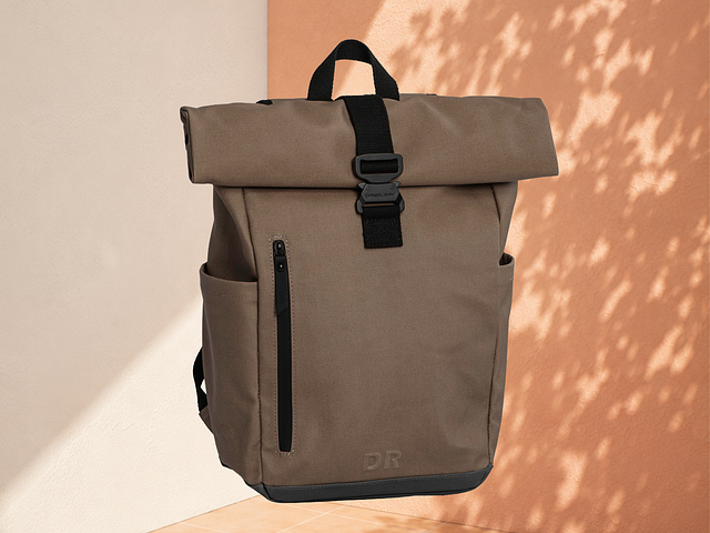 Rolltop backpack (Taupe)