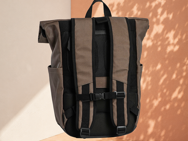 Rolltop backpack (Taupe)