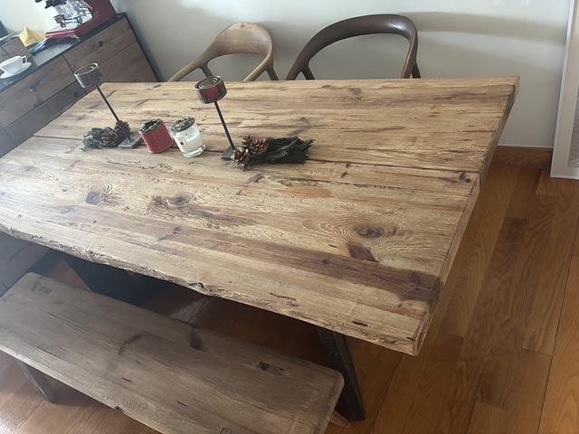 Nordic Style Old Pine Dining Set 