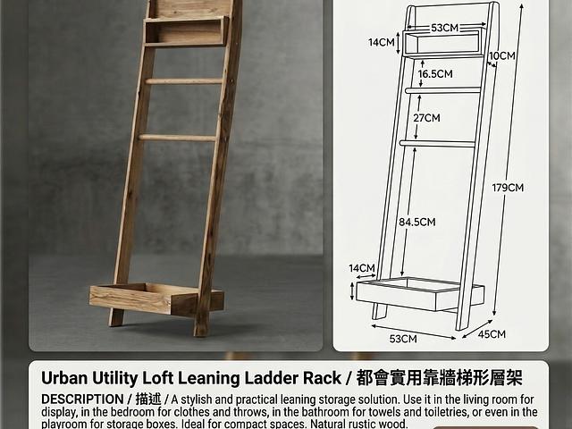 Leaning Ladder Rack 