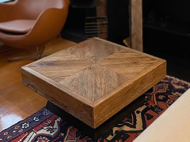Nordic Style Old Pine Side Table 