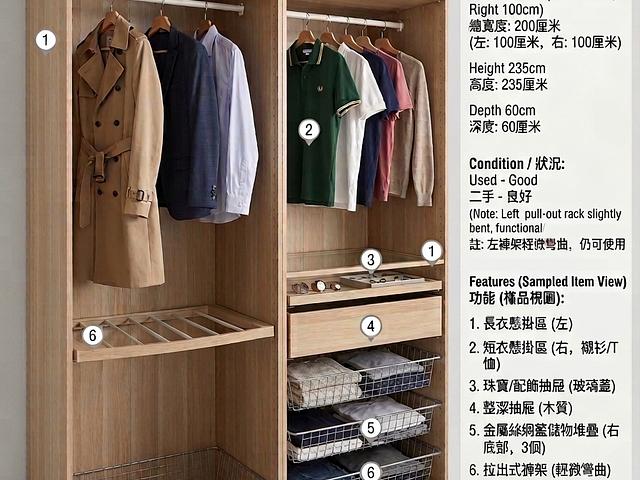 Open Wardrobe Combination  
