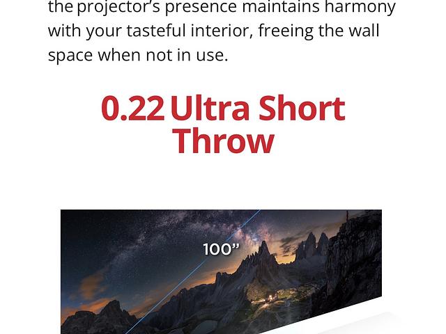 Ultra Short Throw Projector