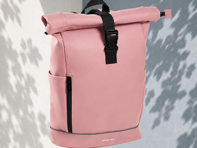 Rolltop backpack(fuchsia)