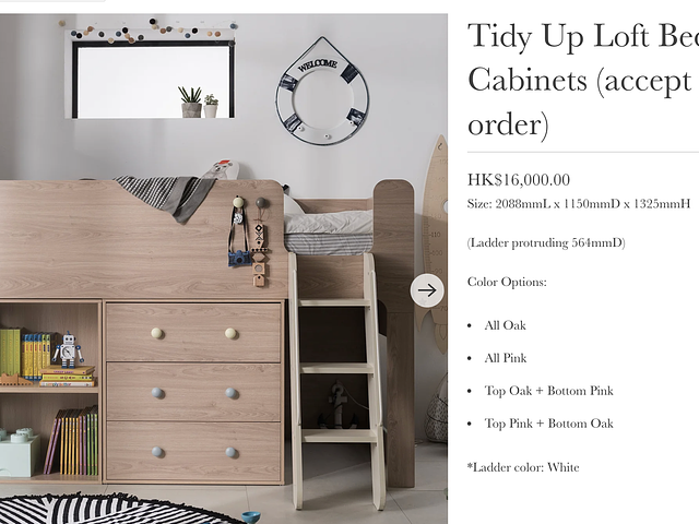 Loft Bed with Drawers