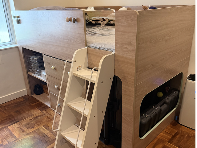 Loft Bed with Drawers