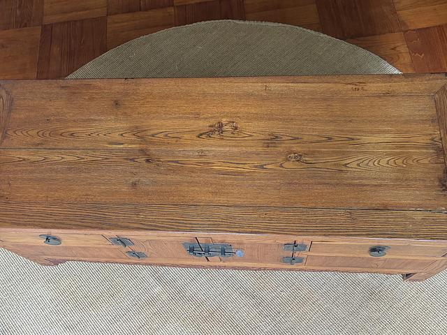 Antique Chinese elm wood cabinet