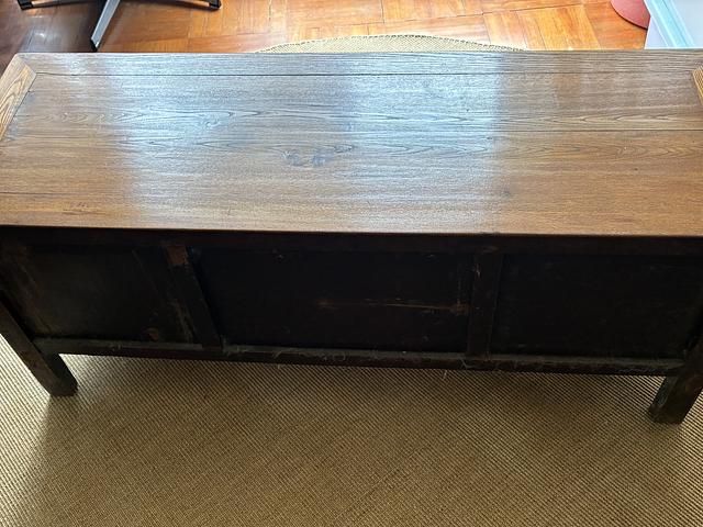 Antique Chinese elm wood cabinet