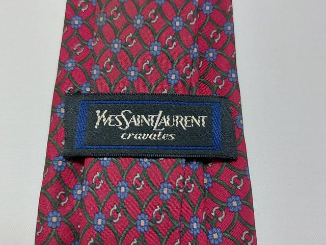 Yves Saint Laurent (YSL) 法國頂級真絲復古領帶
