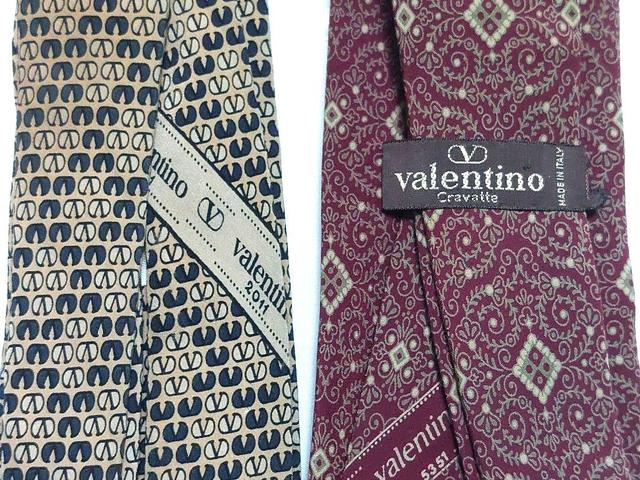 Valentino 華倫天奴 頂級真絲復古領帶