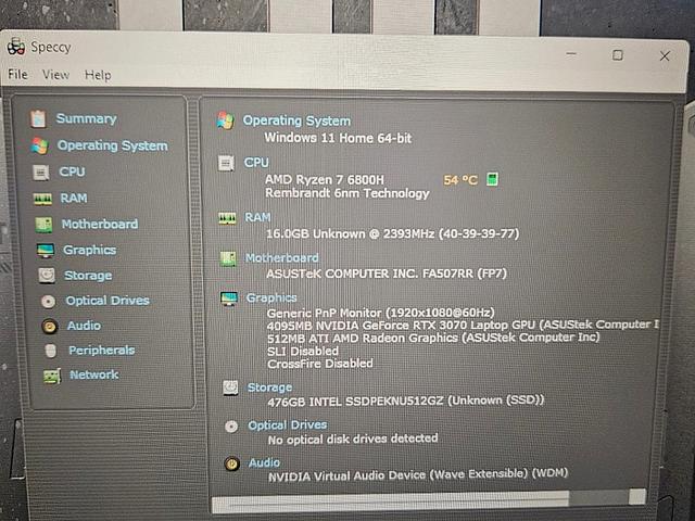 ASUS ROG Strix G17 17in Ryzen 7 6800HS 16GB