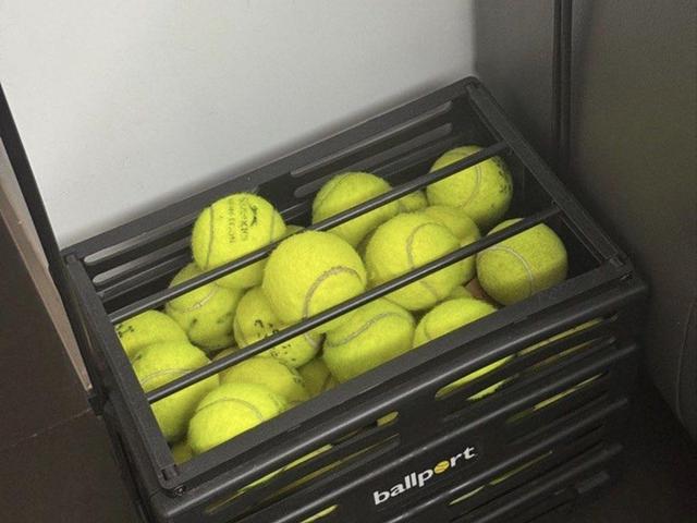 Ballport Basket with Wheels + Tennis Balls Sold