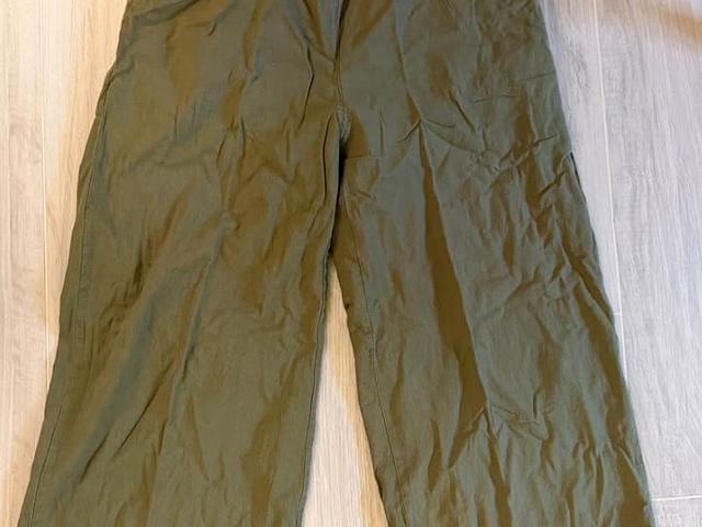 Wide Leg Culottes Cropped Pants