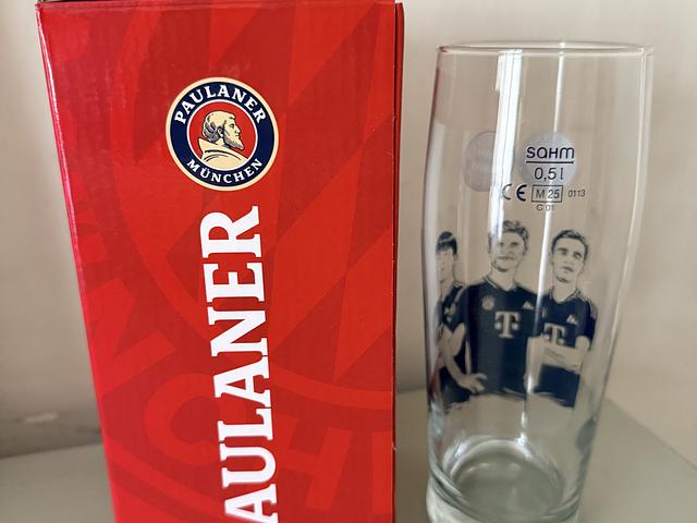 【Sahm】Paulaner/FC Bayern München glass 2 sets(NEW)